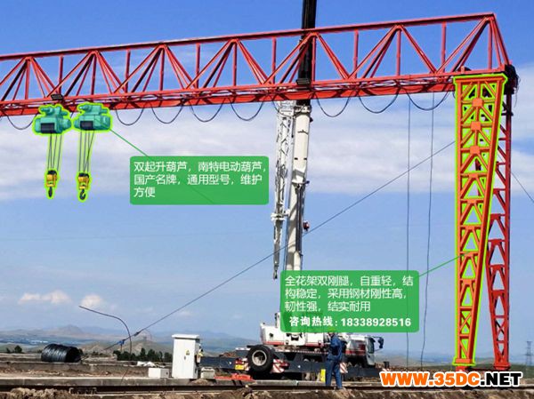 海南文昌龍門吊廠家100噸貨場選擇